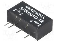 Converter: DC/DC; 1W; Uin: 45.6÷52.8V; Uout: 12VDC; Iout: 0÷84mA MEAN WELL