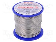 Resistance wire; 1.19Ω/m; -100÷1300°C; 0.25kg; Øout: 1.2mm; FeCrAl KANTHAL