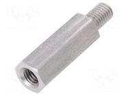 Screwed spacer sleeve; 35mm; Int.thread: M8; Ext.thread: M8 DREMEC