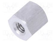 Screwed spacer sleeve; 5mm; Int.thread: M2,5; hexagonal DREMEC