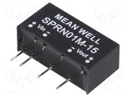 Converter: DC/DC; 1W; Uin: 11.4÷13.2V; Uout: 15VDC; Iout: 0÷67mA 