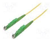 Fiber patch cord; E2/APC,both sides; 3m; Optical fiber: 9/125um FIBRAIN