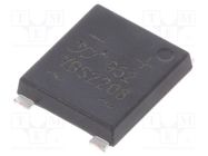 Bridge rectifier: single-phase; 800V; If: 2.2A; Ifsm: 90A; YBS; SMT YANGJIE TECHNOLOGY