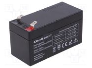 Re-battery: acid-lead; 12V; 1.3Ah; AGM; maintenance-free QOLTEC