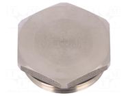 Stopper; M32; 1.5; IP68; stainless steel; V-INOX-NBR; Spanner: 41mm HUMMEL