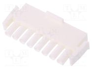 Connector: wire-wire/PCB; white; plug; male/female; PIN: 8; 6.35mm TE Connectivity