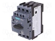 Motor breaker; 0.75kW; NO + NC; 220÷690VAC; Size: S00; 3RV2 SIEMENS