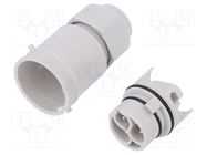 Connector: AC supply; screw terminal; male; 9÷12mm; 1÷2.5mm2; 16A AAG STUCCHI