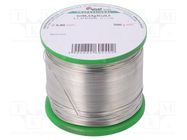 Tin; lead free; Sn96,5Ag3Cu0,5; 0.8mm; 500g; reel; 217÷219°C; 3% 