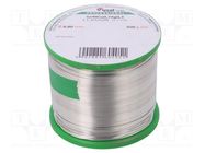 Tin; lead free; Sn99Ag0,3Cu0,7; 0.8mm; 500g; reel; 216÷227°C; 3% 