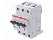 Circuit breaker; 400VAC; Inom: 10A; Poles: 3; Charact: B; 6kA; IP20 ABB