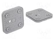 Suction-plate for vacuum block; 120x120x16.5mm SCHMALZ
