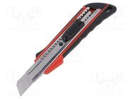 Knife; universal; 18mm; Handle material: ABS YATO