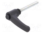 Lever; adjustable; Thread len: 70mm; Lever length: 63mm; -30÷130°C ELESA+GANTER