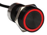 CAPACITIVE SW, DPDT, 0.01A, 12V, GRN/RED