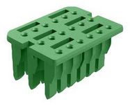 WEDGELOCK, 18POS, PLASTIC, GREEN