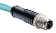 SENSOR CORD, 4P M12 PLUG-FREE END, 6.6 