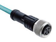 SENSOR CORD, 2P M12 RCPT-FREE END, 3.3 