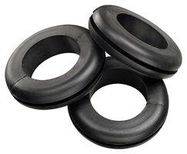 GROMMET, OPEN, 0.75", BLK, PVC