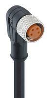 SENSOR CORD, M8 R/A RCPT-FREE END, 16.4 