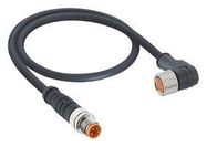 SENSOR CORD, 3P M8 PLUG-R/A RCPT, 11.8"