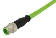 SENSOR CORD, M12 4P PLUG-FREE END, 6.6FT