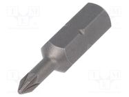 Screwdriver bit; Pozidriv®; PZ0; Overall len: 25mm; STANDARD WIHA