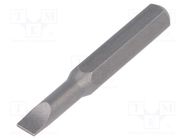 Screwdriver bit; slot; 3,0x0,5mm; Overall len: 28mm; MICRO WIHA