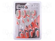 Kit: screwdrivers; Phillips,slot; blister; 8pcs. YATO