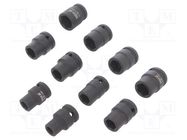 Wrench-set; 6-angles,socket spanner,impact; Mounting: 1/2" YATO