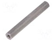Screwed spacer sleeve; 40mm; Int.thread: M2,5; hexagonal DREMEC