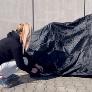 Waterproof grill cover, bicycle cover, bike cover, garden furniture cover, XL cover black, Hurtel