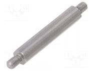 Screwed spacer sleeve; 45mm; Ext.thread: M5; hexagonal DREMEC