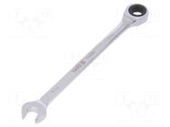 Wrench; combination spanner,with ratchet; 9mm YATO