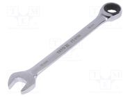 Wrench; combination spanner,with ratchet; 15mm YATO