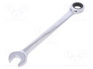 Wrench; combination spanner,with ratchet; 22mm 