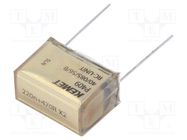 Capacitor: paper; X2; 220nF; 275VAC; 25.4mm; ±20%; THT; P409; 630VDC KEMET