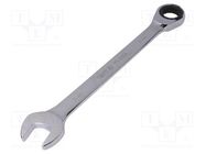 Wrench; combination spanner,with ratchet; 27mm 