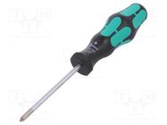 Screwdriver; Phillips; PH1; Kraftform Plus-300 WERA