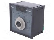 Module: regulator; Pt100; temperature; 0÷250°C; SPDT; on panel LUMEL