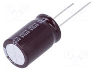 Capacitor: electrolytic; low ESR; THT; 6800uF; 6.3VDC; Ø16x25mm NICHICON