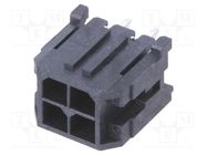 Connector: wire-board; socket; male; Micro-Fit 3.0; 3mm; PIN: 4 