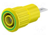 Connector: 4mm banana; socket; 1kV; 24A; Cutout: Ø12.2mm; insulated STÄUBLI
