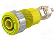 Connector: 4mm banana; socket; 32A; 1kV; Cutout: Ø12.2mm; insulated STÄUBLI