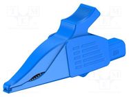 Crocodile clip; 19A; blue; Grip capac: max.39.5mm 