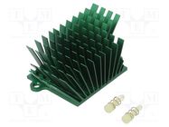 Heatsink: extruded; grilled; BGA; green; L: 41mm; W: 45mm; H: 25mm Advanced Thermal Solutions