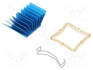 Heatsink: extruded; grilled; BGA; blue; L: 29mm; W: 29mm; H: 17.5mm Advanced Thermal Solutions