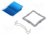 Heatsink: extruded; grilled; BGA; blue; L: 32.5mm; W: 32.5mm; H: 7.5mm Advanced Thermal Solutions