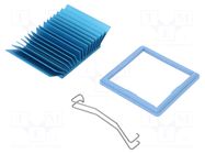 Heatsink: extruded; grilled; BGA; blue; L: 45mm; W: 45mm; H: 12.5mm Advanced Thermal Solutions