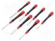 Kit: screwdrivers; precision; Phillips,slot; PicoFinish®; 7pcs. WIHA